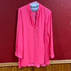 Gianni Bini hot pink top